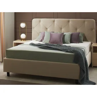 Promo Set Pat Ambianta Cristal 1.4m Cremona + Saltea ortopedica Ambianta Somneo Eco 140x200x20