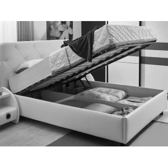 Promo Set Pat Ambianta Cristal 1.6m Cremona + Saltea ortopedica Ambianta Somneo Eco 160x200x20