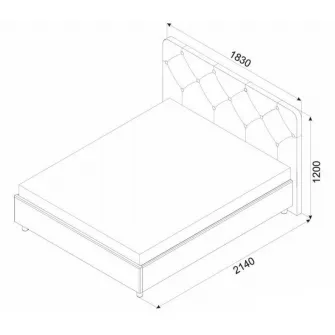 Promo Set Pat Ambianta Cristal 1.6m Cremona + Saltea ortopedica Ambianta Somneo Eco 160x200x20