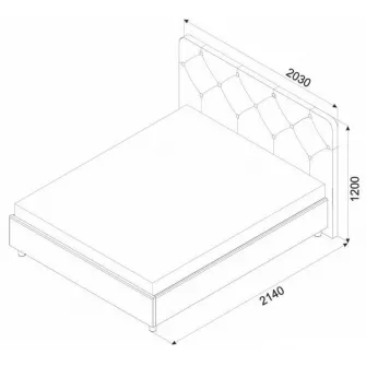 Promo Set Pat Ambianta Cristal 1.8m Cremona + Saltea ortopedica Ambianta Somneo Lux 180x200x23.5