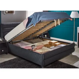 Promo Set Pat Ambianta Inter-3 1.8m Grafit + Saltea ortopedica Ambianta Somneo Lux 180x200x23.5