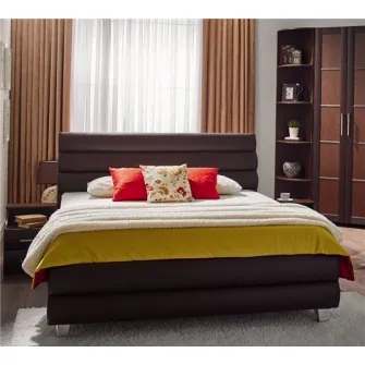 Promo Set Pat Ambianta Inter-3 1.8m Sonoma inchis + Saltea ortopedica Ambianta Somneo Lux 180x200x23.5