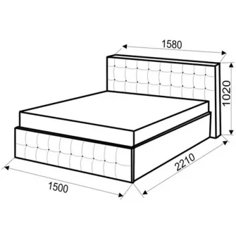 Promo Set Pat Ambianta Rio 1.4m Grafit + Saltea ortopedica Ambianta Somneo Lux 140x200x23.5