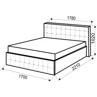 Promo Set Pat Ambianta Rio 1.6m Grafit + Saltea ortopedica Ambianta Somneo Eco 160x200x20