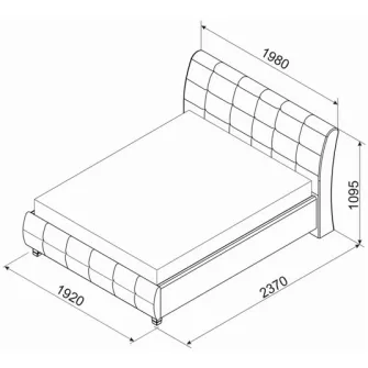 Promo Set Pat Ambianta Samba 1.8m Gray + Saltea ortopedica Ambianta Somneo Lux 180x200x23.5