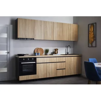Set bucatarie Ambianta Astra 2.6 m Bardolino + servicii de modelare si vizualizare CADOU