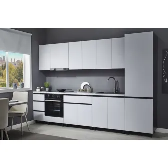 Set bucatarie Ambianta Astra 3.2 m Alb + servicii de modelare si vizualizare CADOU