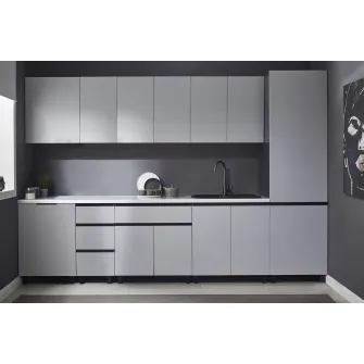 Set bucatarie Ambianta Astra 3.2 m Gri + servicii de modelare si vizualizare CADOU