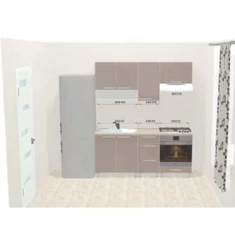 Set bucatarie Ambianta Fresh 1.8 m (cappuccino) + servicii de modelare si vizualizare CADOU