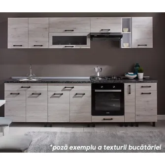 Set bucatarie Ambianta Iris 1.8 m (alb samoa) + servicii de modelare si vizualizare CADOU