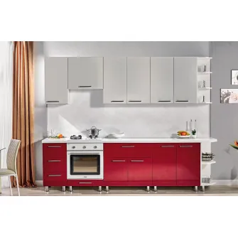 Set bucatarie Ambianta Perla 2.7 m Bordo + servicii de modelare si vizualizare CADOU