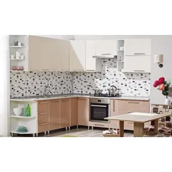 Set bucatarie Ambianta Perla 2,8 x 2,1 m + servicii de modelare si vizualizare CADOU