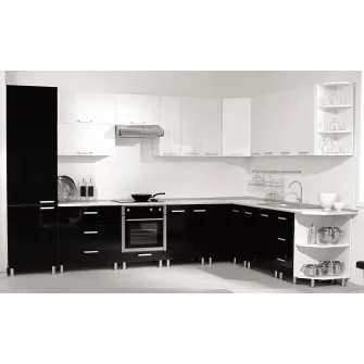 Set bucatarie Ambianta Perla 3,5 x 2,4 m + servicii de modelare si vizualizare CADOU