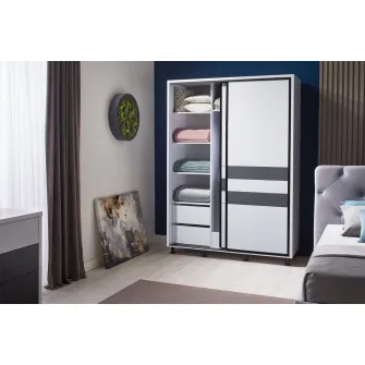 Set dormitor Ambianta Cristal Alb