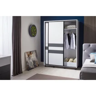Set dormitor Ambianta Cristal Alb