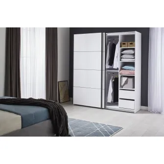Set dormitor Ambianta Samba Grey 1600 mm