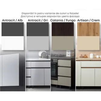 Set mobila bucatarie Ambianta Astra 1.8 m Alb