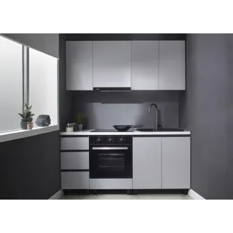 Set mobila bucatarie Ambianta Astra 1.8 m Gri + servicii de modelare si vizualizare CADOU