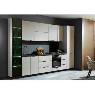 Set mobila bucatarie Ambianta Gloria 3.6 m Crem