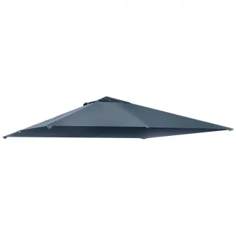 Acoperis de schimb foisor de gradina, Outsunny, Poliester, 3x3 m, Gri
