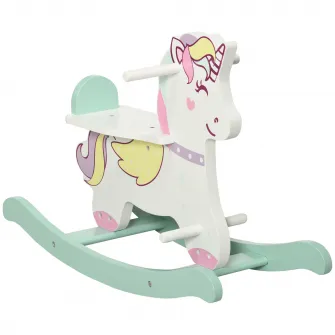 AIYAPLAY Cal balansoar pentru copii mici, plimbare cu unicorn pentru 1-3 ani, jucarie pentru bebelusi, cadou pentru fete si baieti
