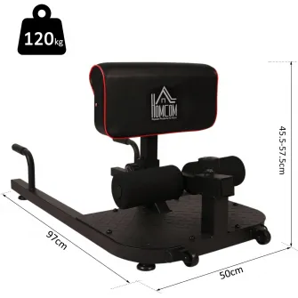 Banca de fitness Homcom, 3 in 1, Reglabila, Din otel