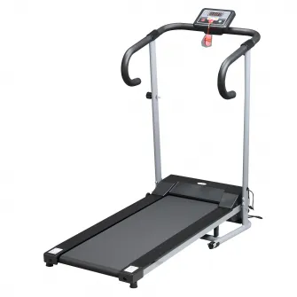 Banda electrica, 122x62.5x119cm ecran LCD 500W, Negru, Gri HOMCOM