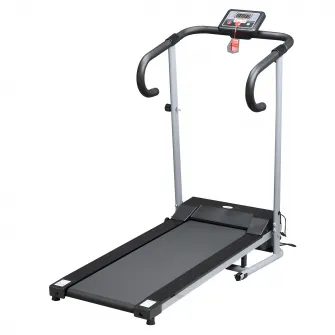 Banda electrica, 122x62.5x119cm ecran LCD 500W, Negru, Gri HOMCOM