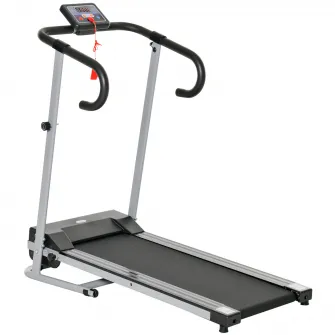 Banda electrica, 122x62.5x119cm ecran LCD 500W, Negru, Gri HOMCOM