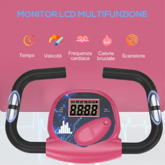 Bicicleta de Camera Pliabila Soozier cu 5 Pozitii Reglabile si 8 Nivele de Rezistenta Magnetica, Structura in X, 43x97x109cm, Gri si Negru