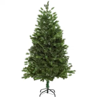 Brad de Craciun 210cm cu ramuri 934 baza pliabila HOMCOM