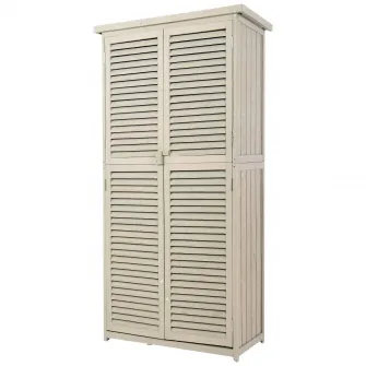 Cabana Ustensile de Gradina Outsunny Cu grile din Lemn Impermeabil