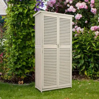 Cabana Ustensile de Gradina Outsunny Cu grile din Lemn Impermeabil