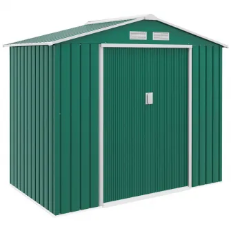 Casuta de gradina 213x127x185cm verde Outsunny