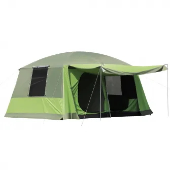 Cort pentru Camping 8 Persoane 410×310×225cm Verde Outsunny