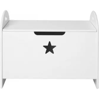 Cutie de depozitare pentru jucarii, lemn 62x40x46.5cm Alb HOMCOM