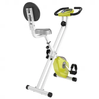 Cyclette Magnetica HOMCOM Intensitate Reglabile pe 5 nivele Ecran LCD, Galbena