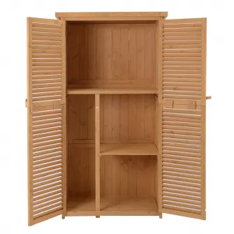 Dulap Outsunny Unelte Gradina de Extern din Lemn 87 x 46.5 x 160 cm