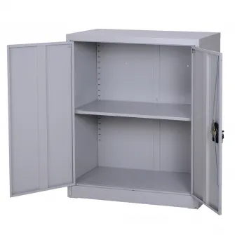 Dulap pentru documente cu incuietoare Vinsetto, 80x40x92.5cm, Otel, Gri