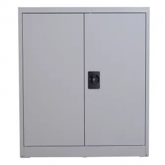 Dulap pentru documente cu incuietoare Vinsetto, 80x40x92.5cm, Otel, Gri