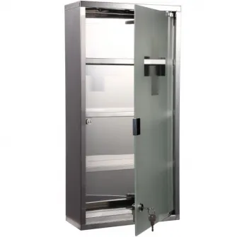 Dulap pentru medicamente HomCom , otel inoxidabil, 4 rafturi, 30x12x60cm