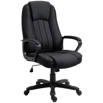 Fotoliu de Birou cu Masaj Vinsetto cu Interfata USB si Inaltime Reglabila, 60x74x106-116cm, Negru