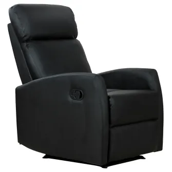 Fotoliu Relax Rabatabil Ergonomic 65×92×100cm Negru HOMCOM