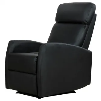 Fotoliu Relax Rabatabil Ergonomic 65×92×100cm Negru HOMCOM