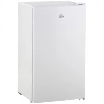 Frigider independent sub masa de 91 litri HOMCOM cu cutie de racire, usa reversibila, termostat reglabil, lat de 47,5 cm, Nivel de zgomot: 40 decibeli, Alb