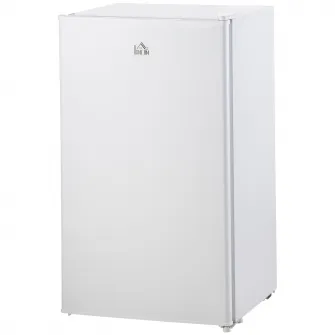 Frigider independent sub masa de 91 litri HOMCOM cu cutie de racire, usa reversibila, termostat reglabil, lat de 47,5 cm, Nivel de zgomot: 40 decibeli, Alb