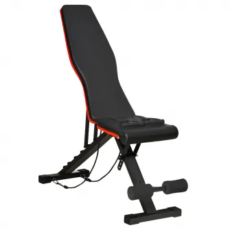 HomCom banca exercitii, inclinare reglabila, 130x48x48-109cm