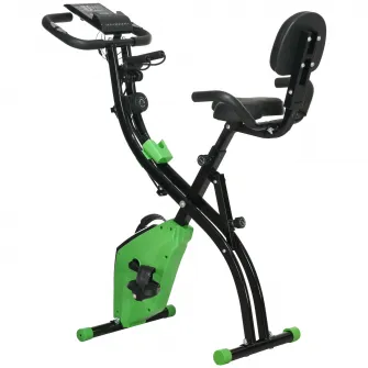 HOMCOM Bicicleta Pliabila 2 in 1 Rezistenta 8 Nivele Elastice pentru Brate