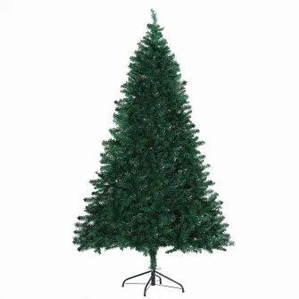 HOMCOM Brad de Craciun 180cm artificial baza detasabila 1000 ramuri PVC si otel