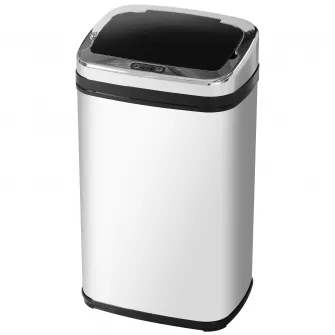 HOMCOM, cos de gunoi din otel cu senzor automat, 30L